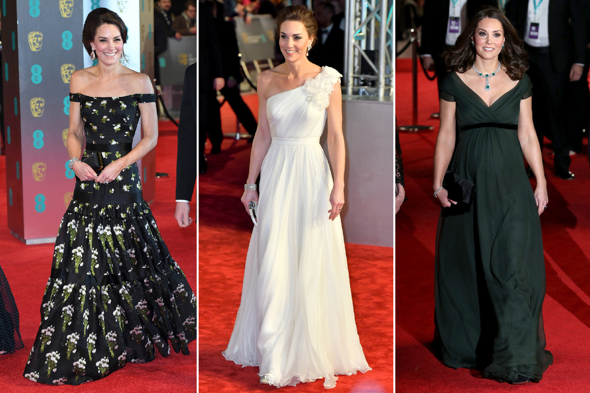 в разные годы на Красной дорожке BAFTA