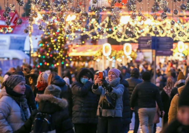 Новогодняя Москва (иллюстрация из открытых источников)