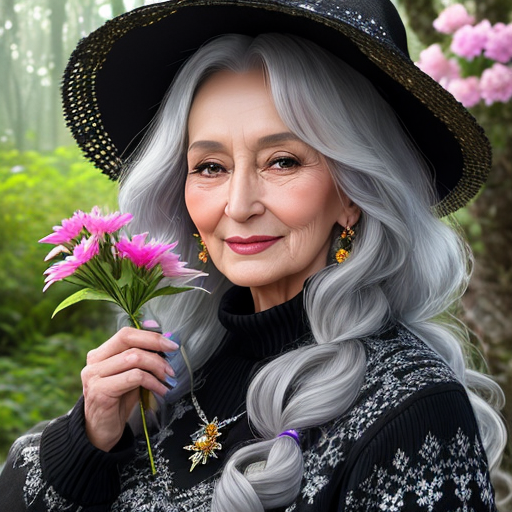 Баба-Яга в поиске жениха. В галерее все иллюстрации созданы нейросетью для онлайн генерации картинок dezgo.com.