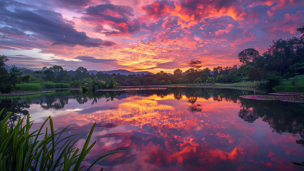 Малиновый закат и тайны радуги