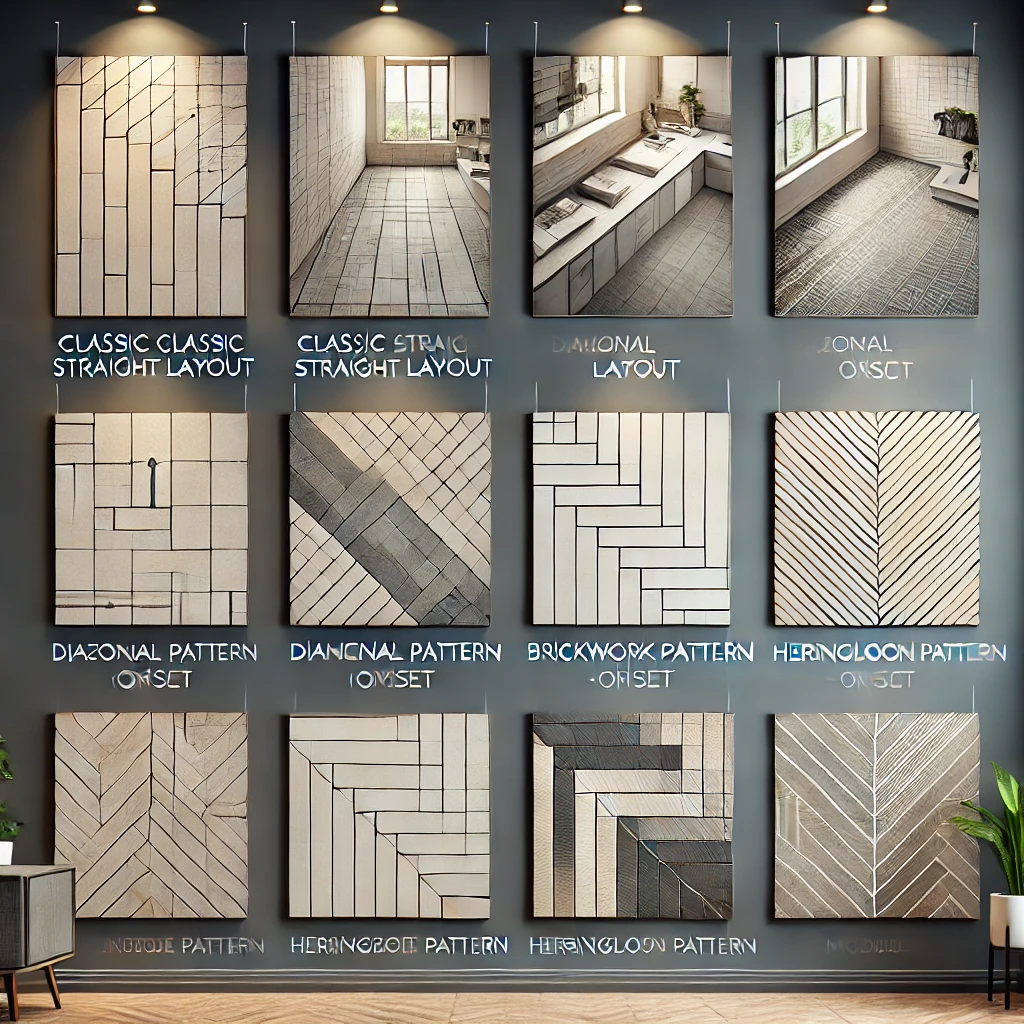 направление плитки