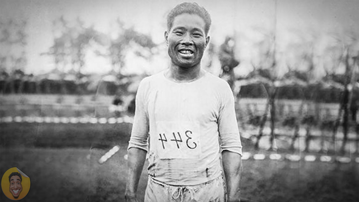 Сидзо Канакури  в 1912 году на играх в Швеции