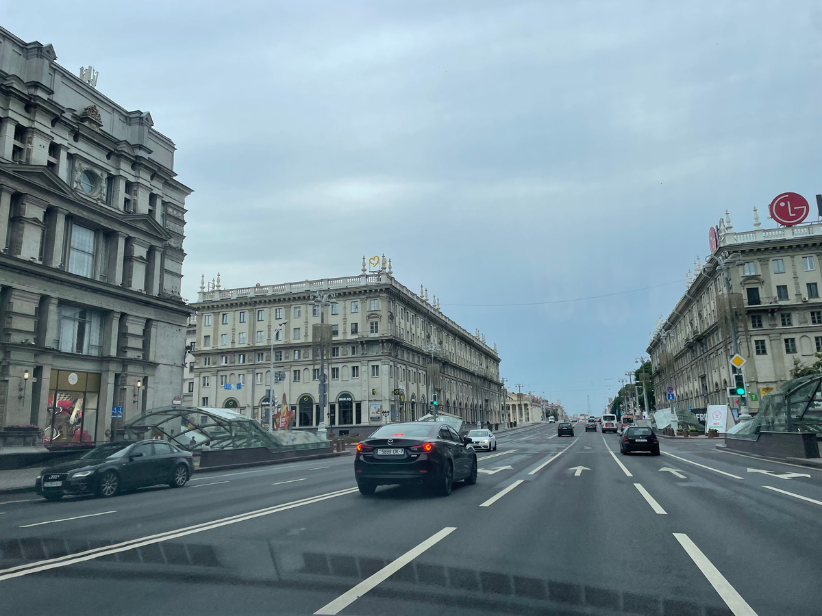 Мы думали остановиться у моих родственников в Минске