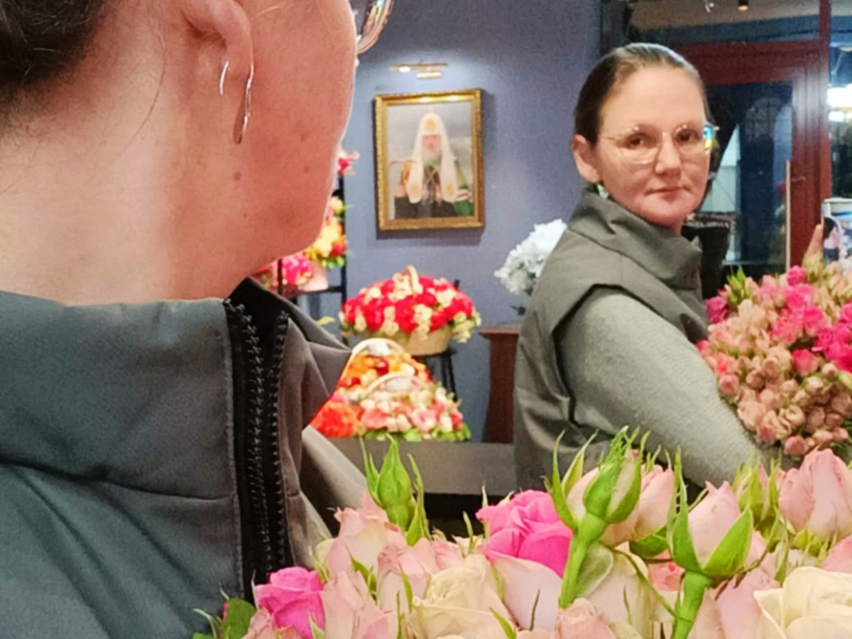 В цветочной лавке