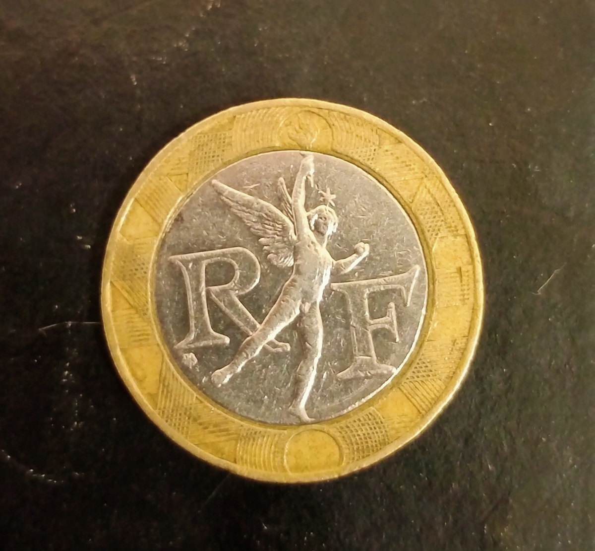 Аверс монеты 10 франков 1989г. Франция.