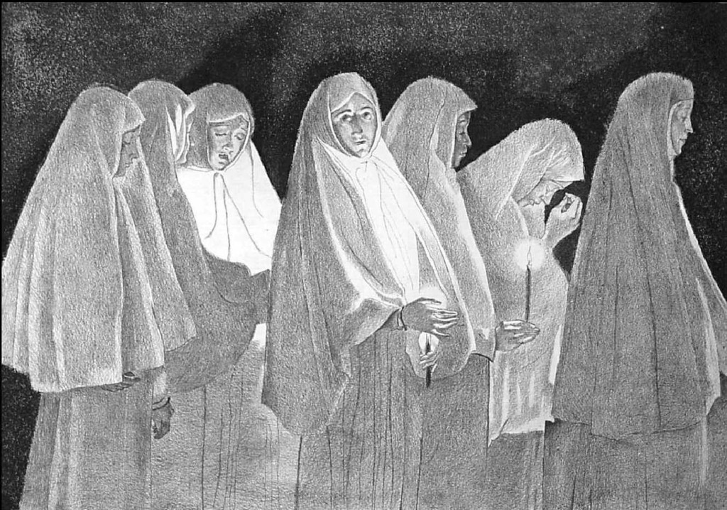 Иллюстрация к рассказу "Чистый понедельник". Анна Новосёлова