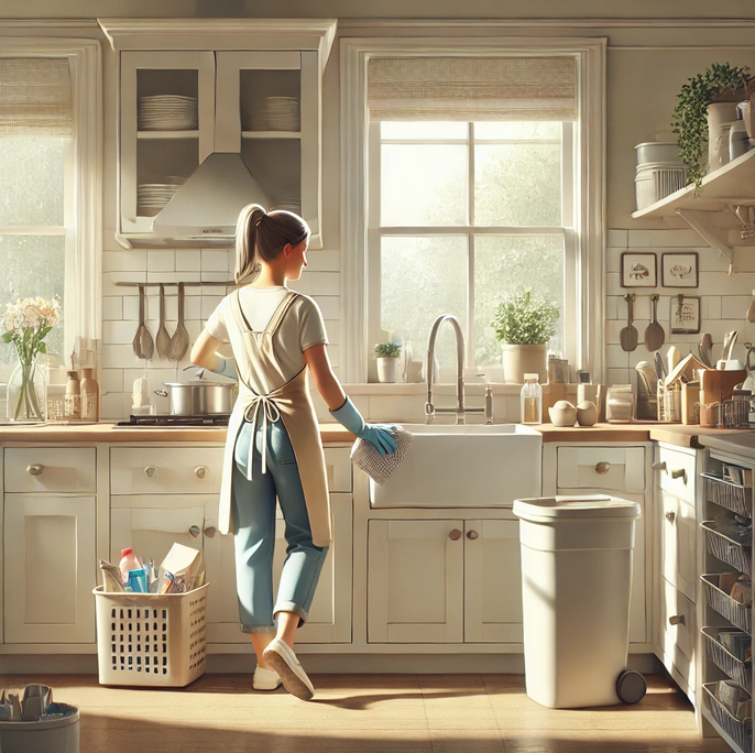 генеральная уборка на кухне