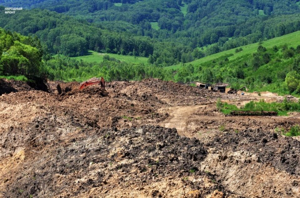    Добыча золота в Солонешенском районе. Источник: ОНФ Алтайский край