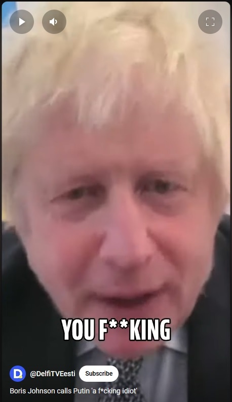    Фото: скриншот фрагмента видеоинтервью Бориса Джонсона с YouTube-канала DelfiTVEEsti