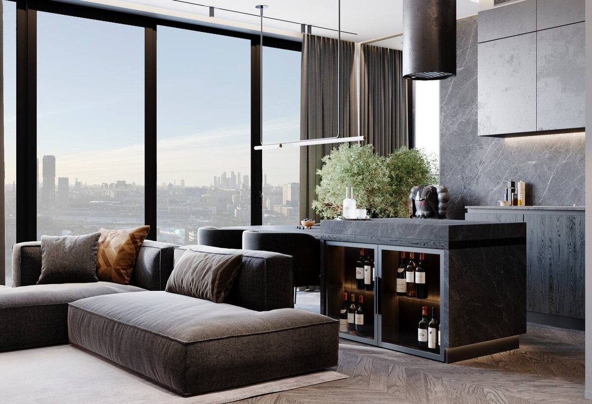 Дизайн и ремонт квартиры 55 кв.м в ЖК «River sky» от «ГК Поколение»