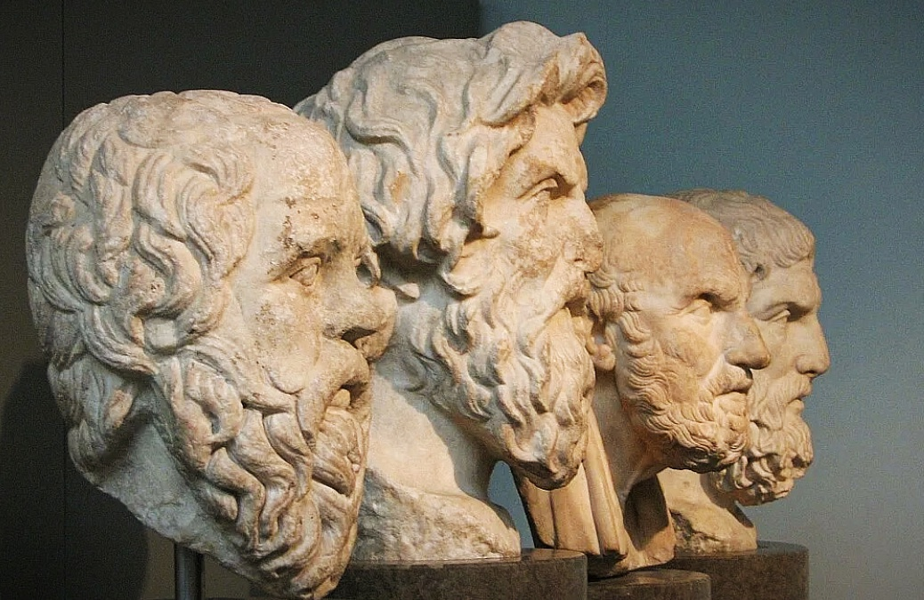 Древние философы. Источник: https://en.wikipedia.org/wiki/File:British_Museum_-_Four_Greek_philosophers.jpg
