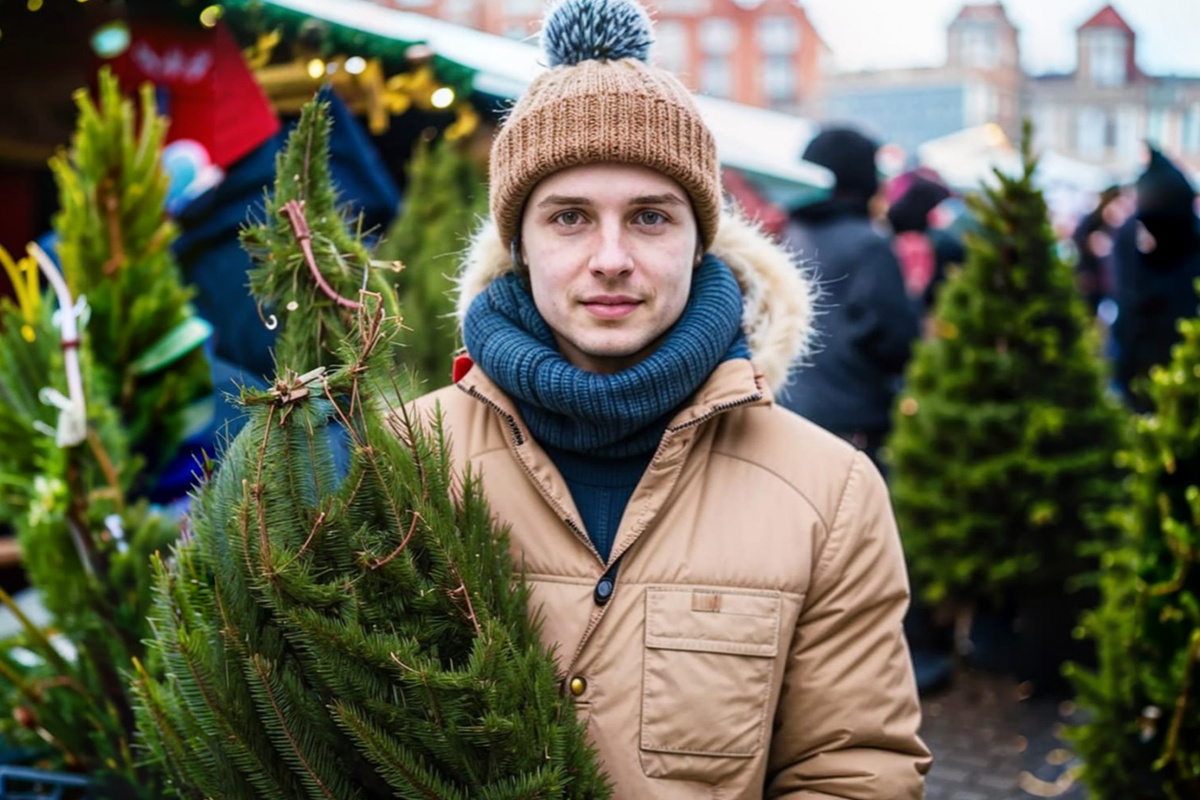Натуральное дерево можно отнести в специальный пункт сбора.  Фото: Изображение сгенерировано нейросетью Kandinsky 3.1
