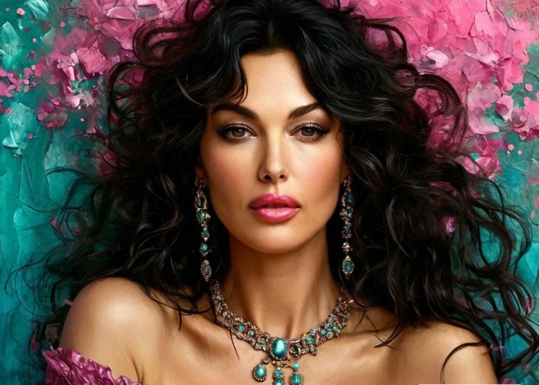 Моника Беллуччи по версии ИИ, знак Весы