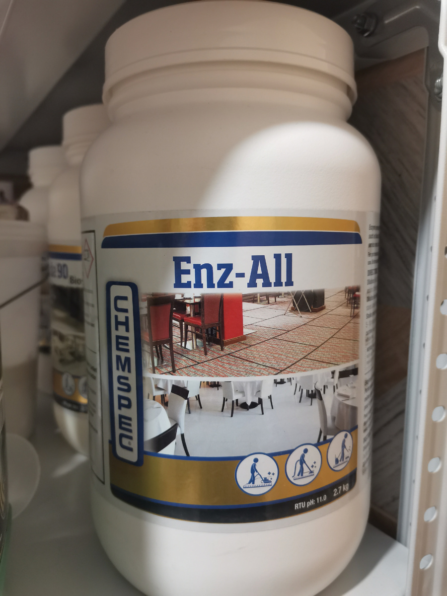 Основное моющие энзимное средство.