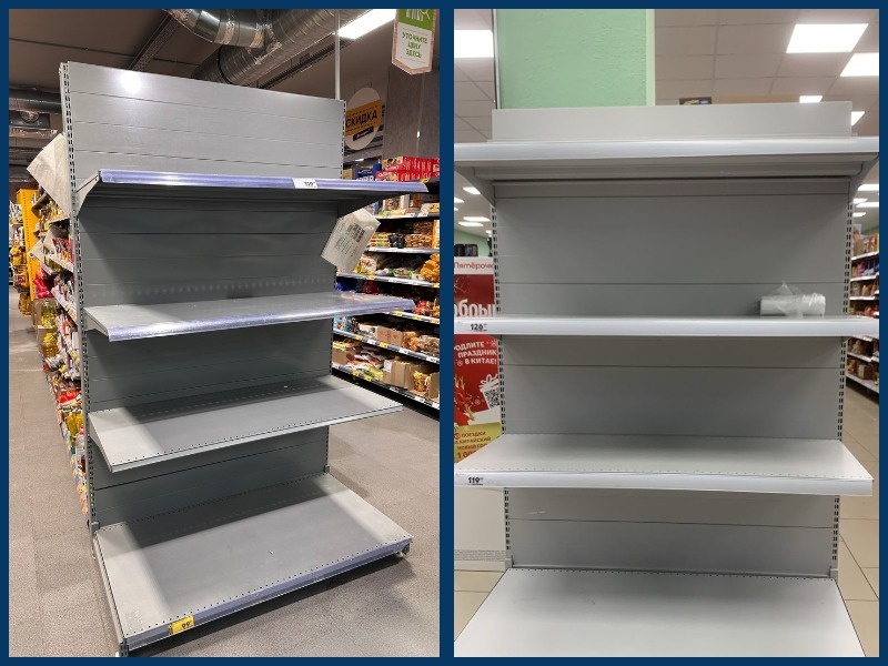 В «Пятерочках» на Бульваре Великой Победы и в Цимлянске полки совсем пустые