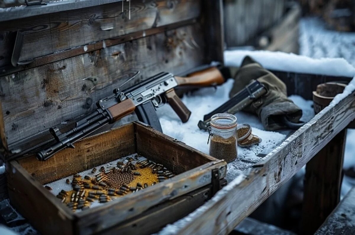    Пасечник из Хабаровского края нашел в лесу Калашников, патроны и наркотики