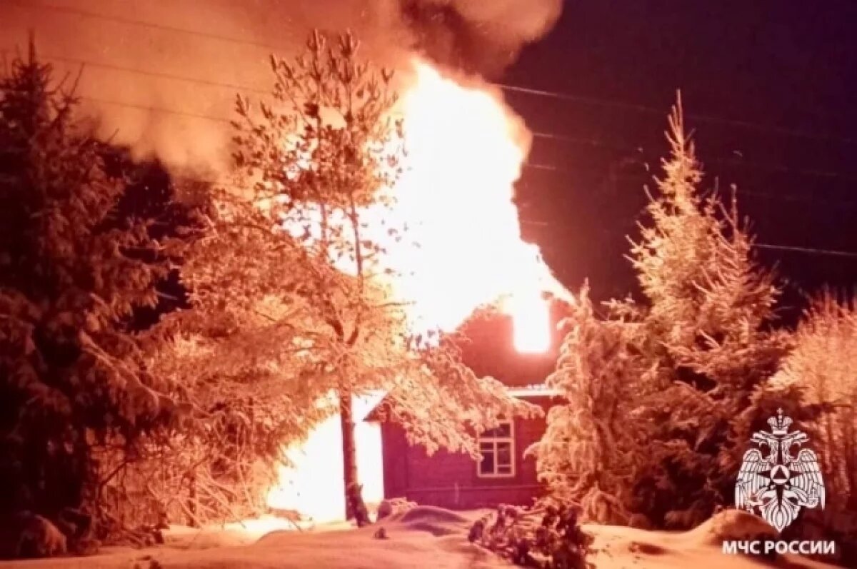    В деревне Тверской области ночью 13 января на пожаре погиб человек