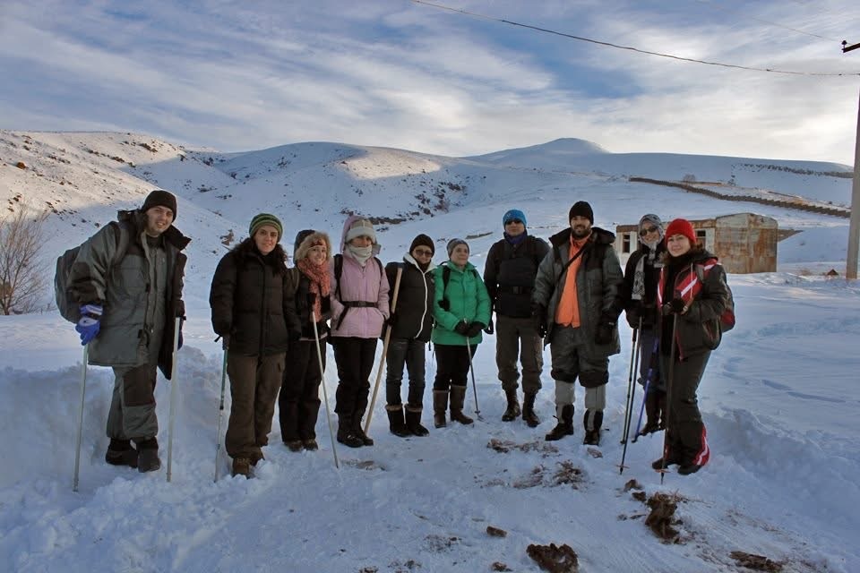 Наша группа в начале похода