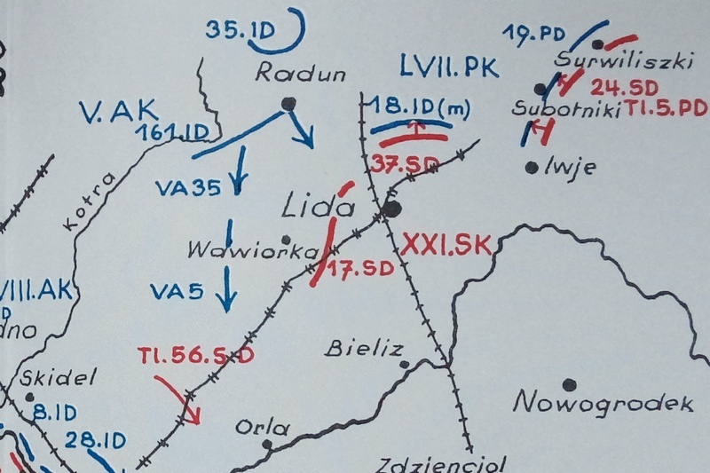 Схема района боевых действий