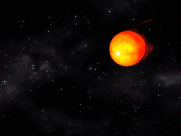 Моделирование миллисекундного пульсара в двойной системе с аккреционным диском. Видео предоставлено: NASA