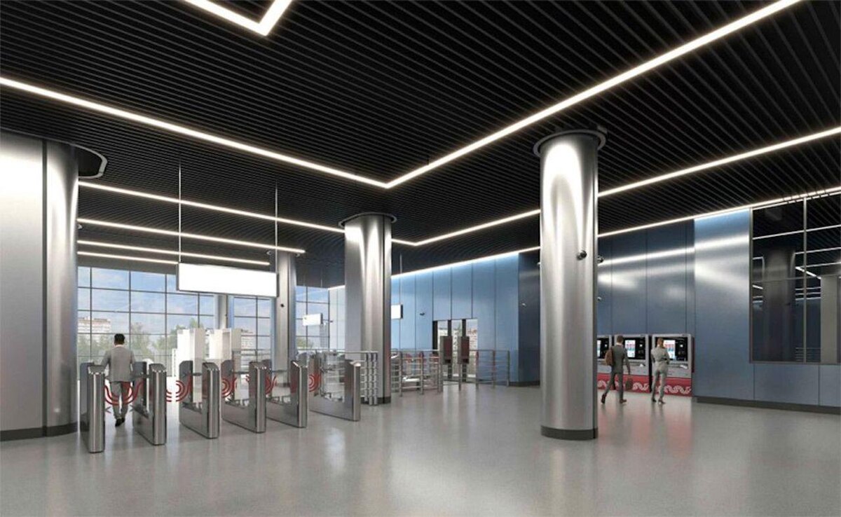 mos.ru📷Проект станции «Крымская» Троицкой линии метро