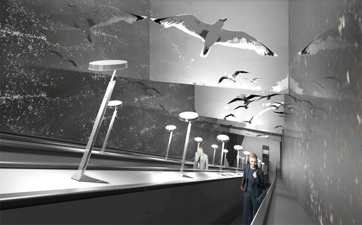 mos.ru📷Проект станции «Крымская» Троицкой линии метро