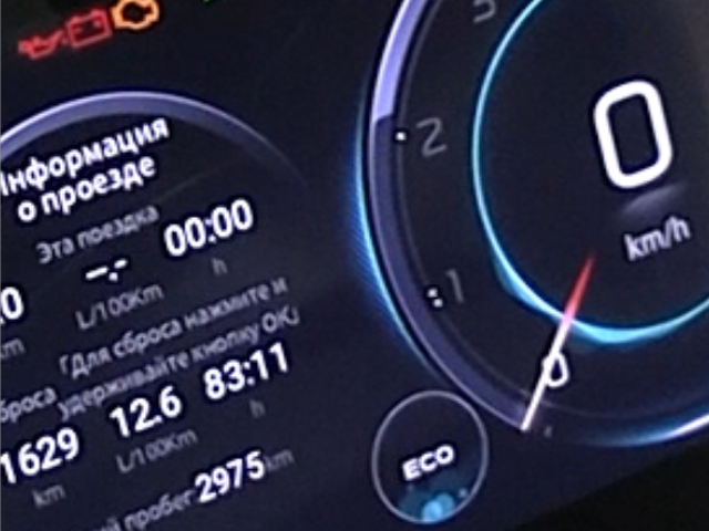 Пробег автомобиля всего 2975 км.