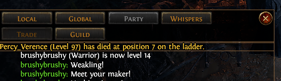    Сообщение о смерти персонажа Маска (Percy_Verence)