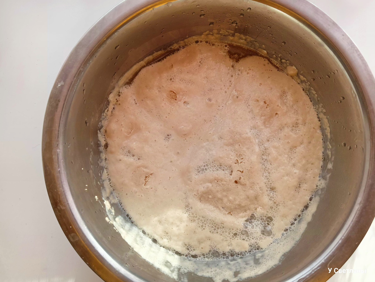 Опара на тесто.