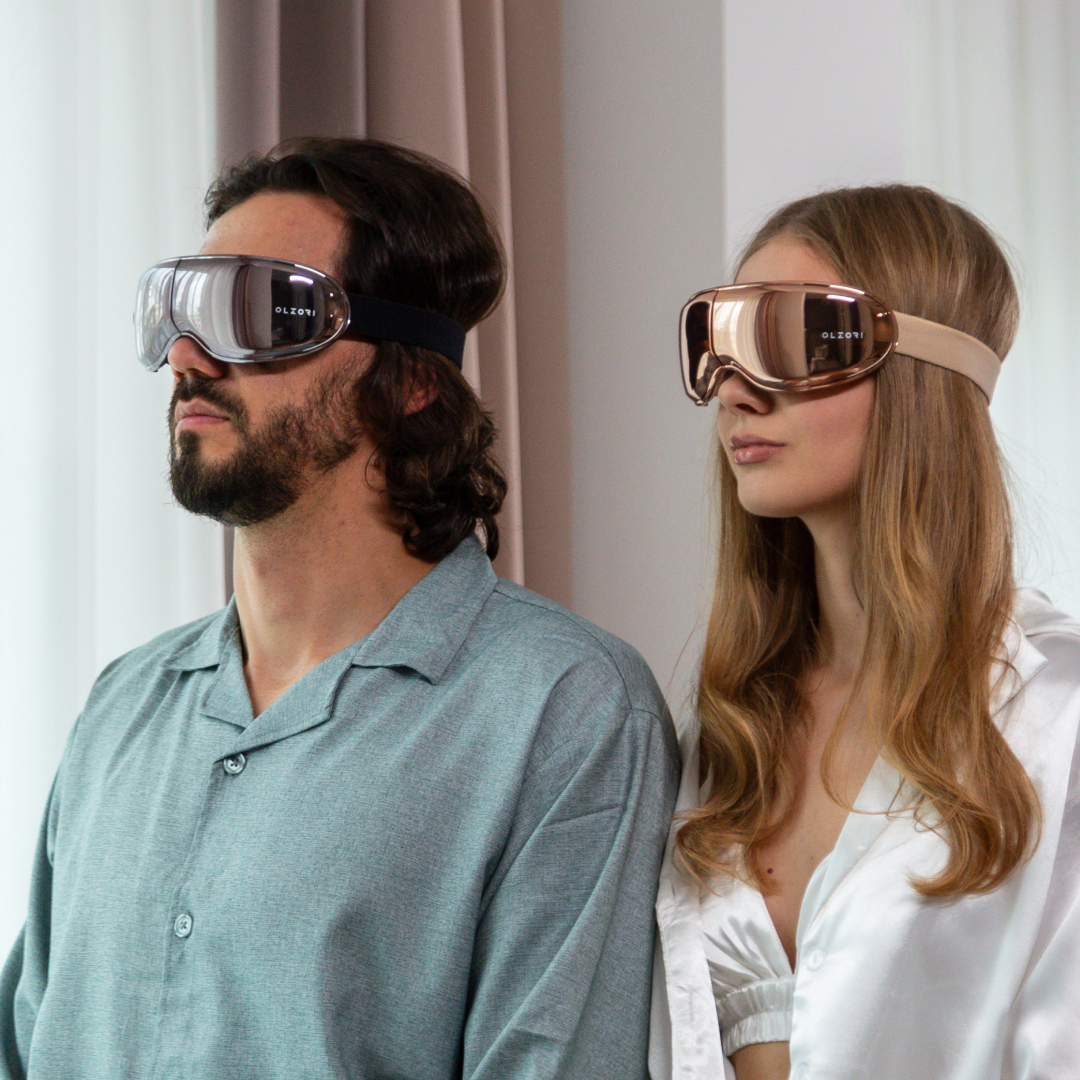 Массажные очки X-Visio в оттенках Brownie и Gold