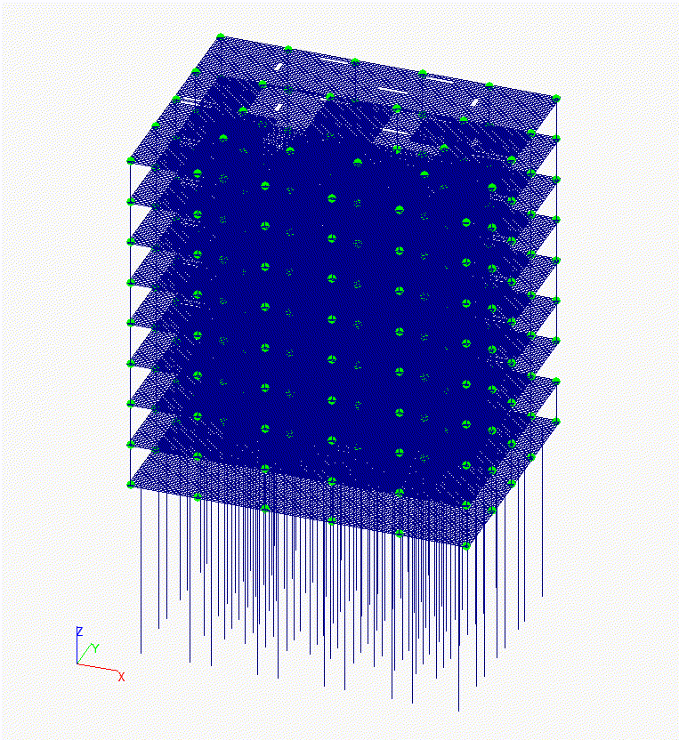 Деформации системы от прогрессирующего обрушения