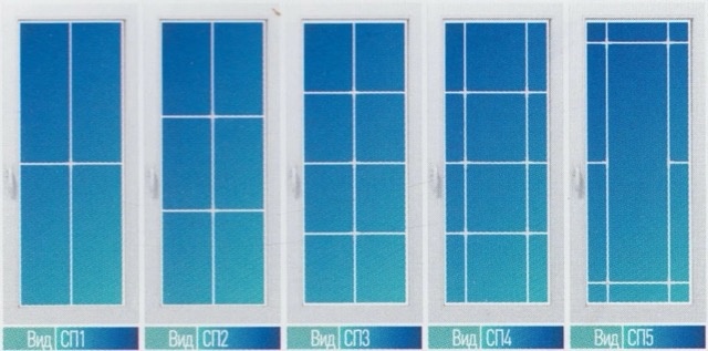 Вариант окон со шпросами