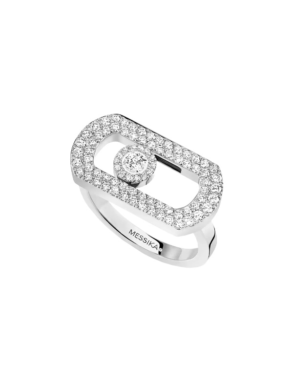 Кольцо Messika So Move из белого золота с бриллиантами
