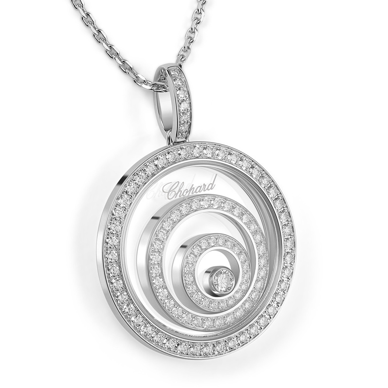 Кулон Chopard Happy Spirit из белого золота с бриллиантами