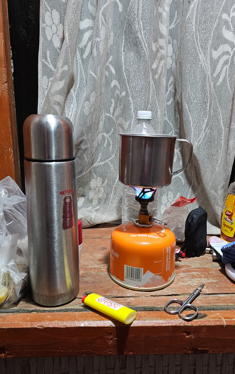 Грею воду для чая