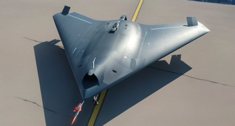 Anka III на взлетной полосе