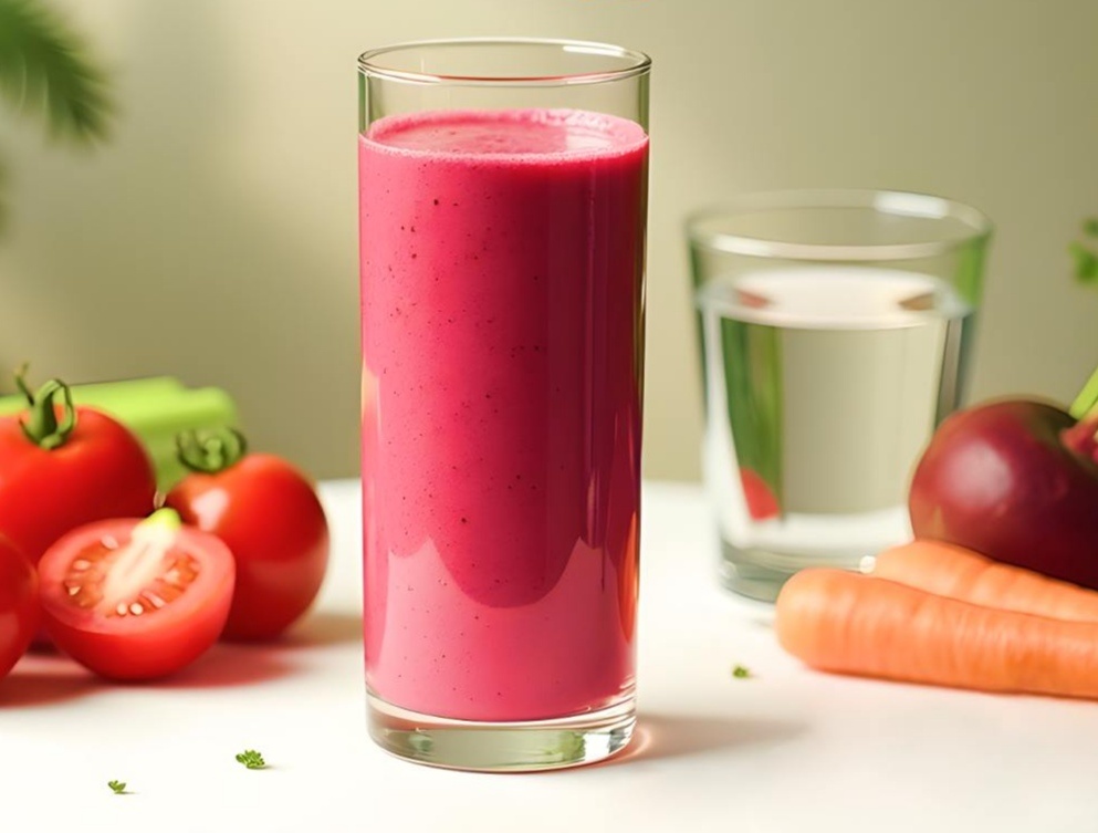 Томат, сельдерей и морковь. Смузи. 