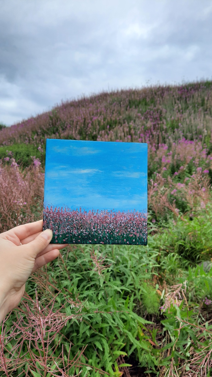 Картина Иван-чай OS-МАСТЕРСКАЯ. Продаётся 