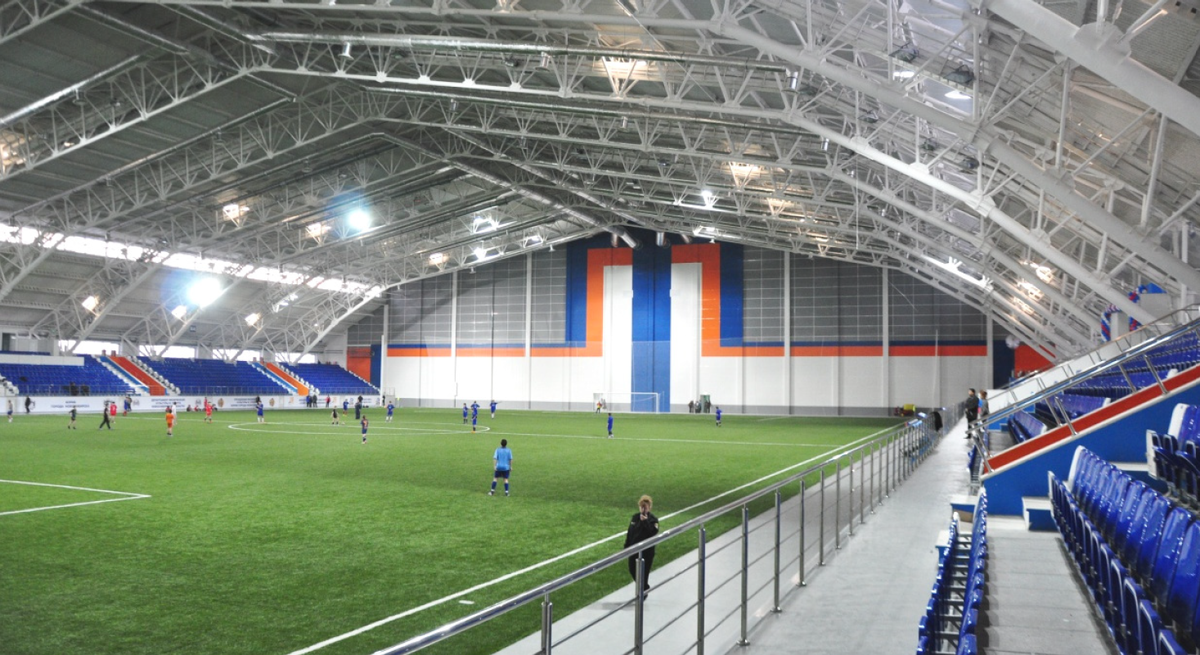 Интерьер стадиона «Заря» в г. Новосибирск