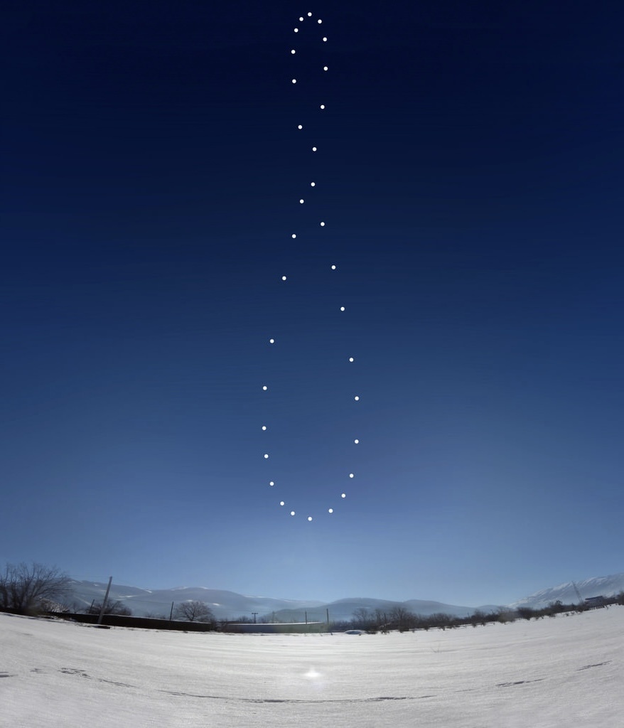 Фотография аналеммы