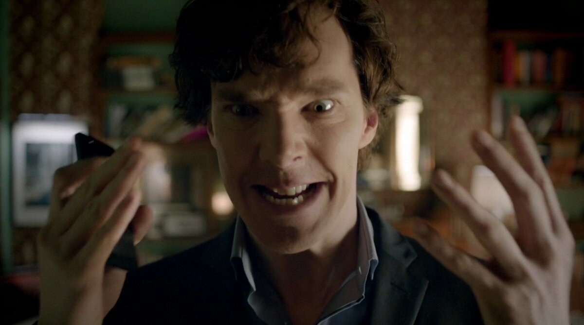 Кадр из сериала "Шерлок". 