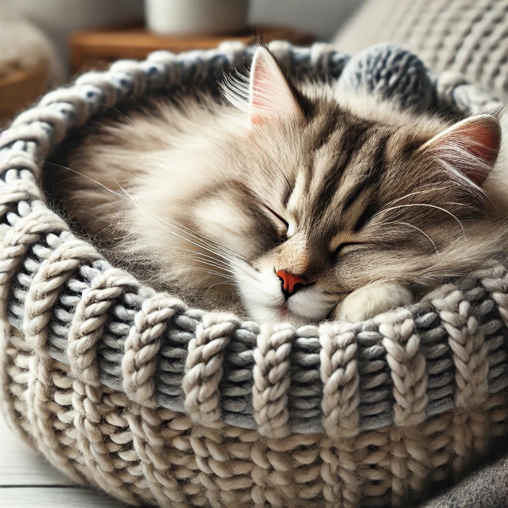 Зимние котики такие милые