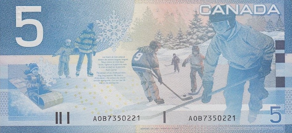 Цитата на двух языках под снежинкой.