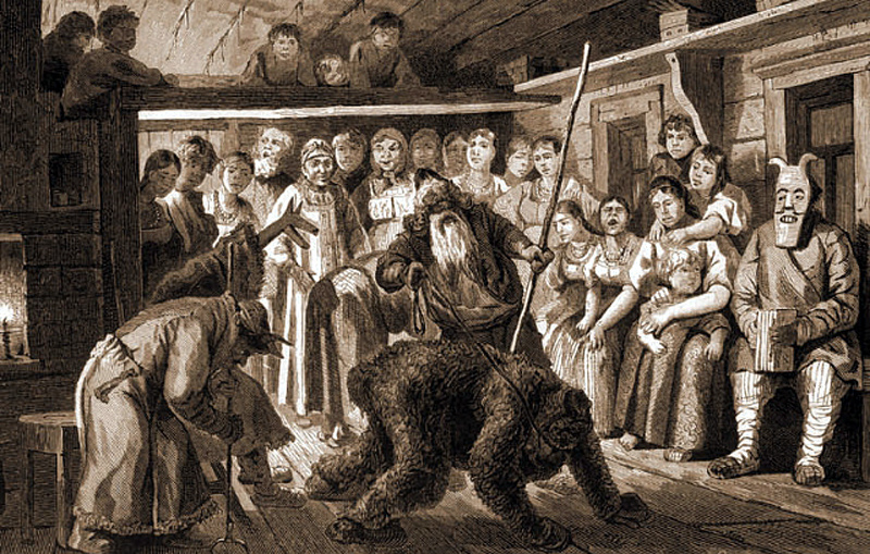 Святочные забавы. Источник: Музей печати и издательского дела