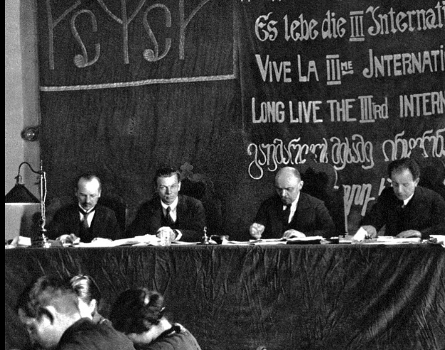 Президиум заседания 1-го конгресса Коммунистического интернационала 