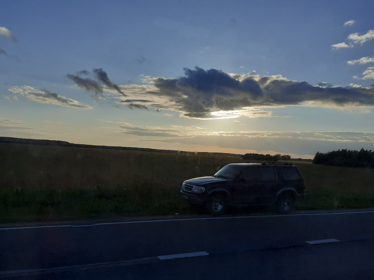 Снимала в дороге из окна маршрутки