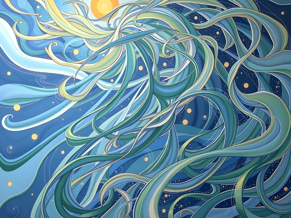 Ветер поёт. Иллюстрация создана с помощью нейросетей StableDiffusion и Flux Schnell и программы Photoshop.