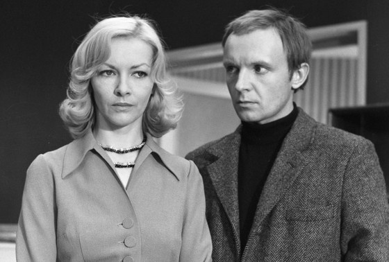    Барбара Брыльска и Андрей Мягков на съемках фильма «Ирония судьбы»