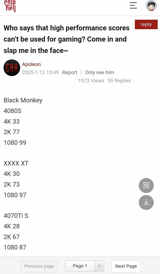    Результаты в Black Myth: Wukong