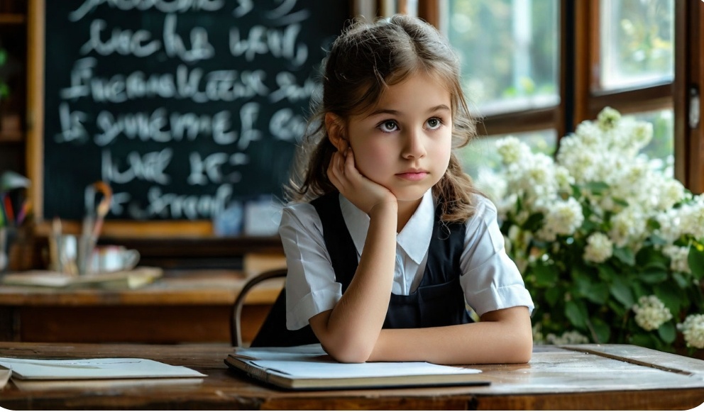 Я была хорошей девочкой. Поведением плохим никогда не отличалась. По гуманитарным наукам была отличницей. Эти предметы мне нравились, и я с удовольствием выполняла домашние задания по ним. Английский, наверное, тоже относится к гуманитарным наукам, но... мне он был неинтересен. Еще раз повторюсь, что меня вполне устраивало то, что в моем дневнике появились новые непривычные для меня отметки... P.S. Картинку нарисовал Шедеврум по моему запросу. Все картинки в этой статье, которые не являются фотографиями из личного архива созданы по моему запросу в Шедевруме. 